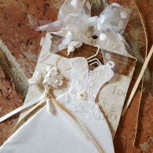 Bridal Gift Tag Princess Wedding Dress